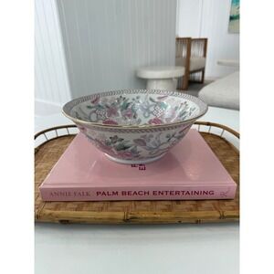 Vintage Chinoiserie Floral Bowl